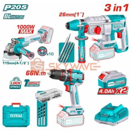 Total cordless 3 pcs combo kit TOSLI241198