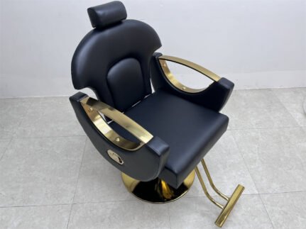 Comfortable Barber Chair with Headrest and Footrest