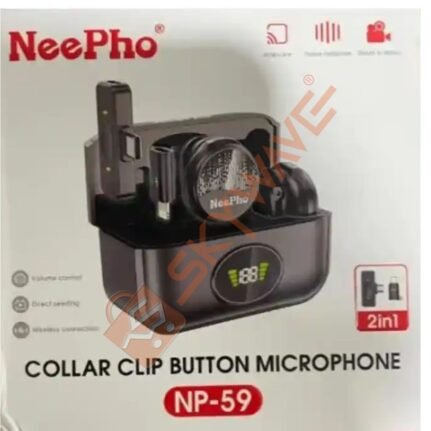 NeePho NP-59 Collar Clip Button Wireless Microphone