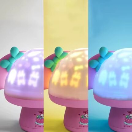 Mushroom Starry Sky Lamp with kids melodies