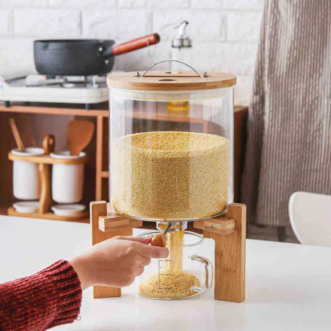 5 liter Premium Glass Cereal Dispensers 5 liter Premium Glass Cereal Dispensers