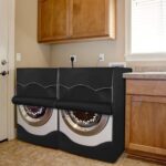 Front load washing machine cover with a zipper