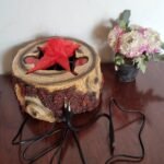 Electric Wooden Tree Stump Fireplace