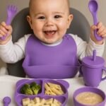 6pcs Silicone Baby Feeding Cutlery Set