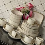 32pcs Gold Realm Dinner Set