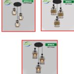 Maxtek E27 3Head Pendant Light