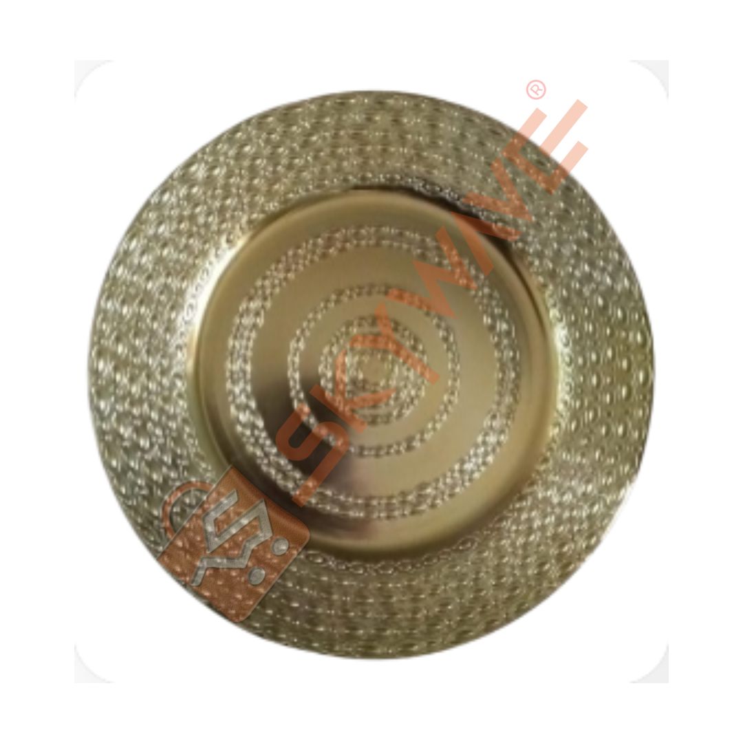 Silver Round Changer Plate Silver Round Changer Plate