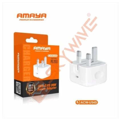 Amaya ACW-U54S PD 20W USB-C Foldable Power Adapter