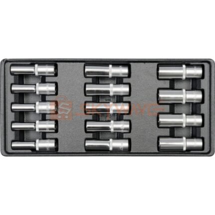 Yato PVC tray with 14pcs deep sockets 1/2 YT-5539