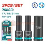 Total 3 Pcs 1/2 Dr deep impact socket set THKISD12042L