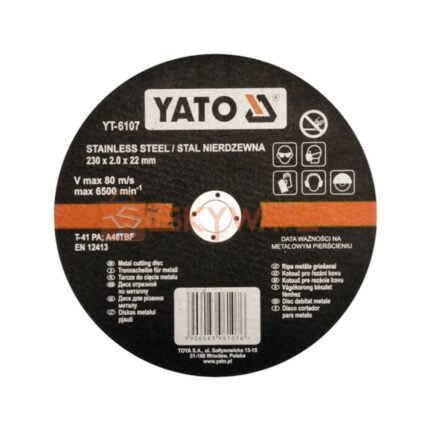 Yato inox cutting disc 230x1.9x22mm YT-6107