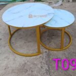 Glass Top Nesting Table