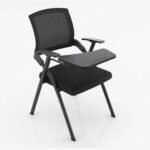 Folding Meeting Chair with Swivel Mesh Lift