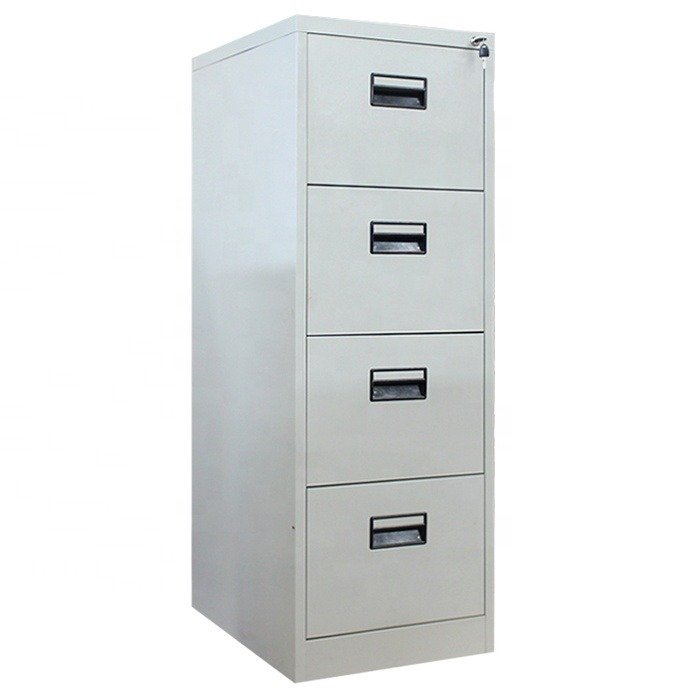 4 Drawer Single Lock Lockable Metalic Cabinet