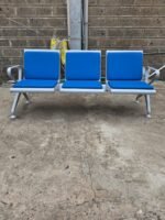 Heavy Duty Blue Link 3seatter Chair