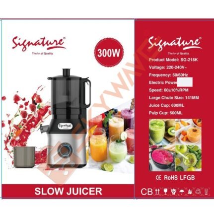 Signature Slow Juicer SG-218K 300 Watts