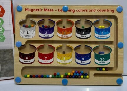 Magnetic Color and Number Maze Educational Toy