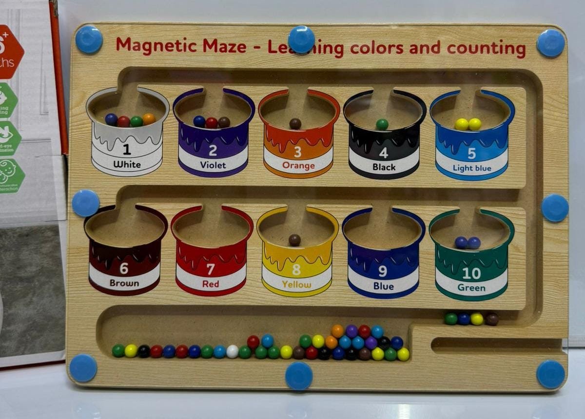 Magnetic Color and Number Maze Educational Toy Magnetic Color and Number Maze Educational Toy