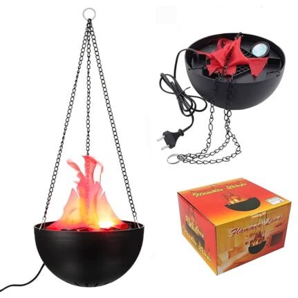 Flammen lamp hanging chain fireplace