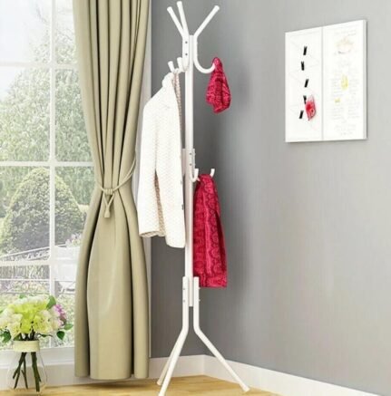 170cm high metallic coat/bags hanger stand