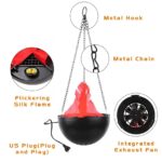 Flammen lamp hanging chain fireplace