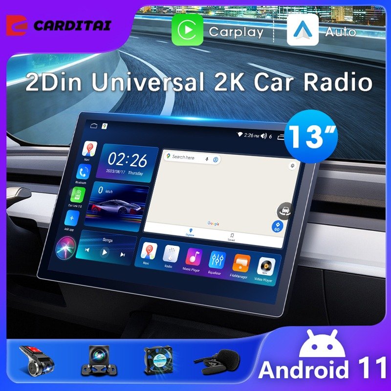 13.3 Inches Self Rotating Android Radio 2K