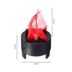 12cm cylinder 3 legged fireplace