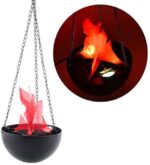 Flammen lamp hanging chain fireplace
