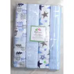 4-Pack Premium Cotton Baby Blanket Set