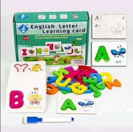 English letter learning card game