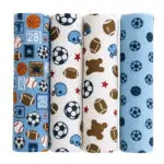 4-Pack Premium Cotton Baby Blanket Set