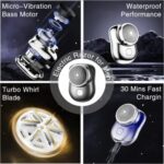 Rechargeable Pocket Mini Shaver Grinder