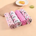 4-Pack Premium Cotton Baby Blanket Set