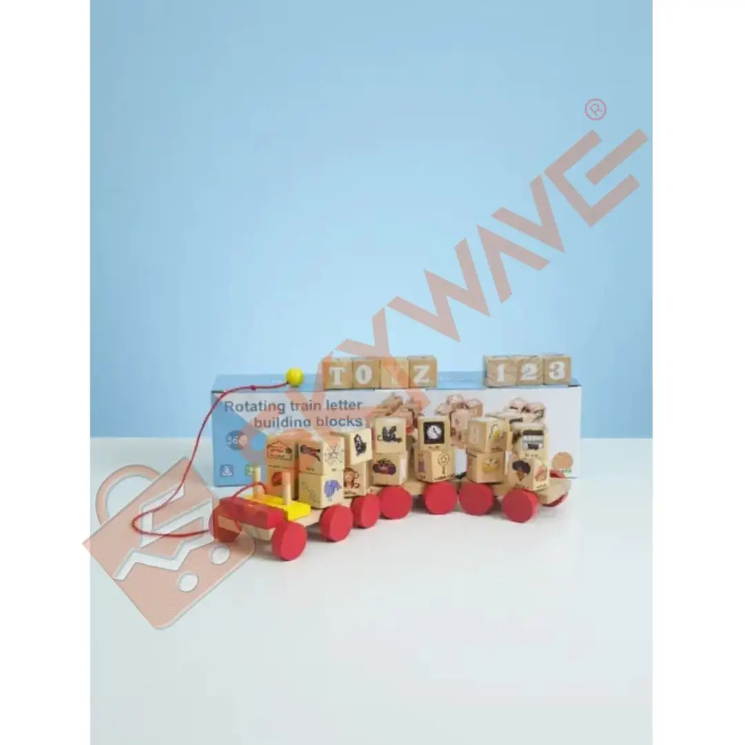 Rotating Letter Train Building Blocks Rotating Letter Train Building Blocks