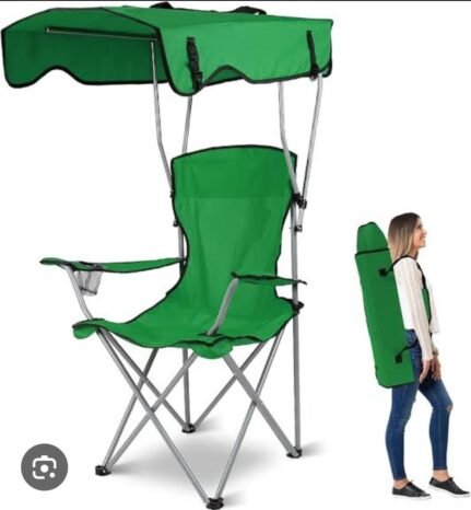 Portable Camping Chair with a Canopy Shade