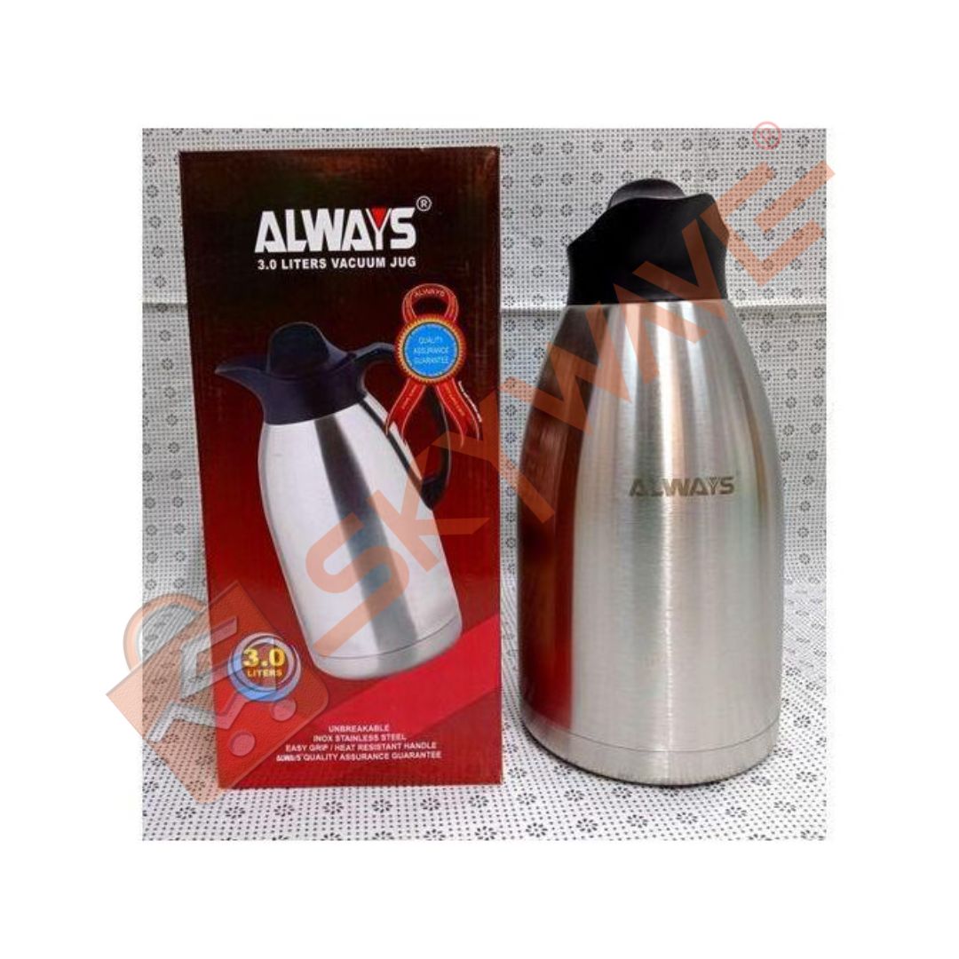 Always 3ltrs Unbreakable Stainless Steel Flask Always 3ltrs Unbreakable Stainless Steel Flask