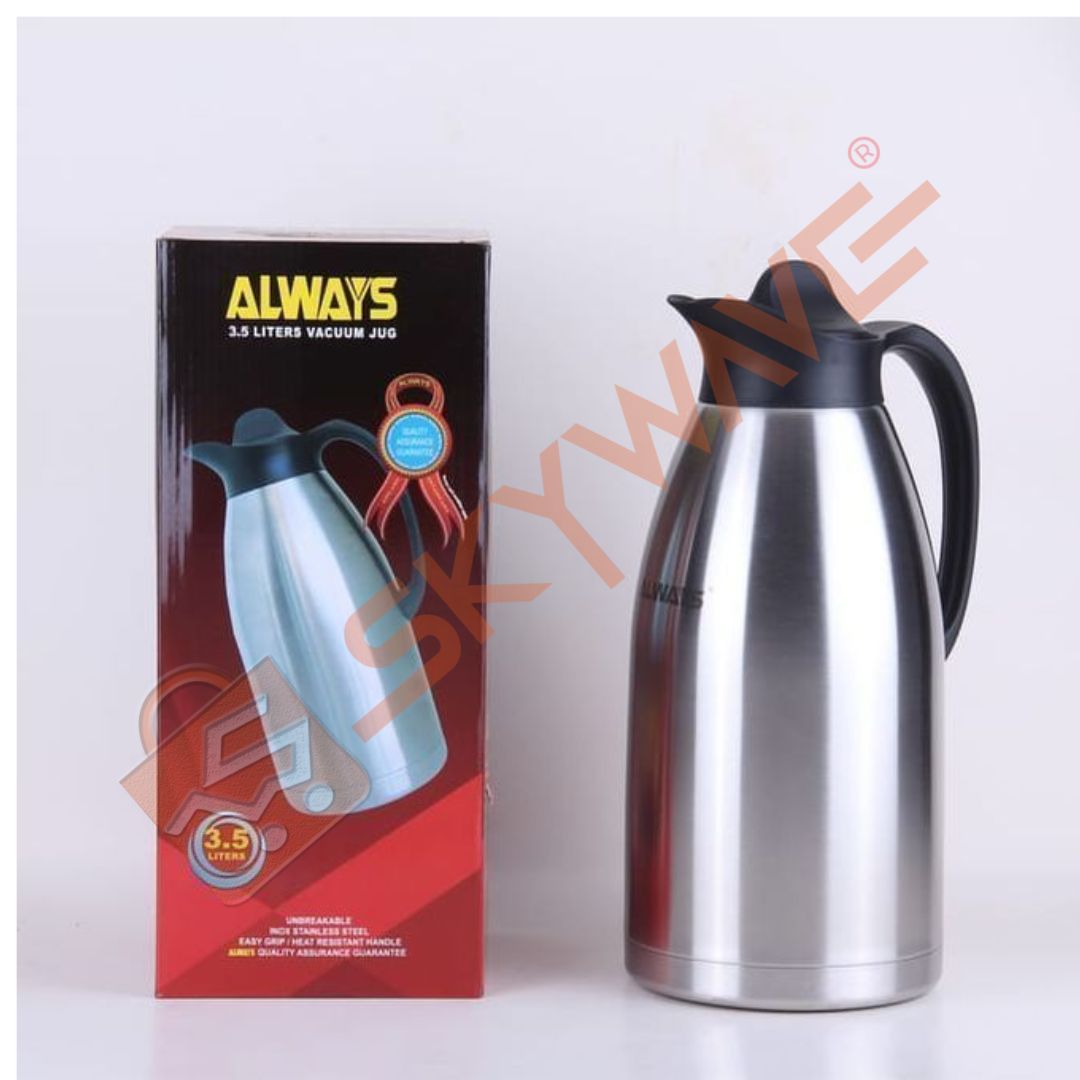 Always 3.5ltrs Unbreakable Stainless Steel Flask Always 3.5ltrs Unbreakable Stainless Steel Flask
