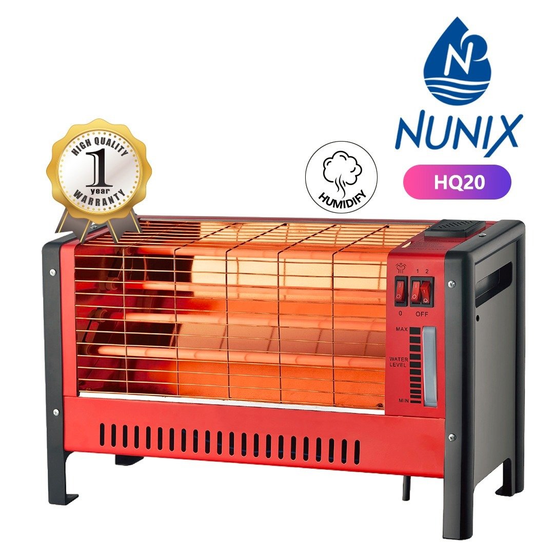 Nunix 3 sided quartz room heater with humidifier HQ20 Nunix 3 sided quartz room heater with humidifier HQ20