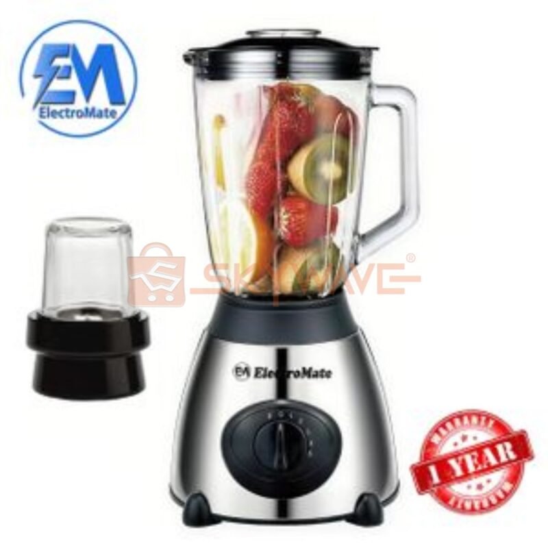 Electromate powerful 2 in 1 1.6L blender BD-04