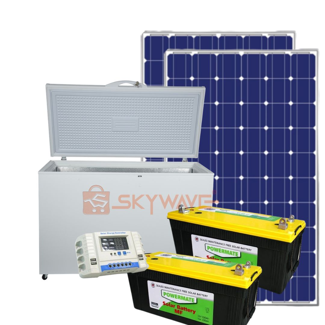 Complete GR Solar Chest Freezer 208 Liters Big Pack Complete GR Solar Chest Freezer 208 Liters Big Pack