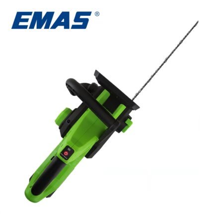 Emas cordless chain saw with two batteries