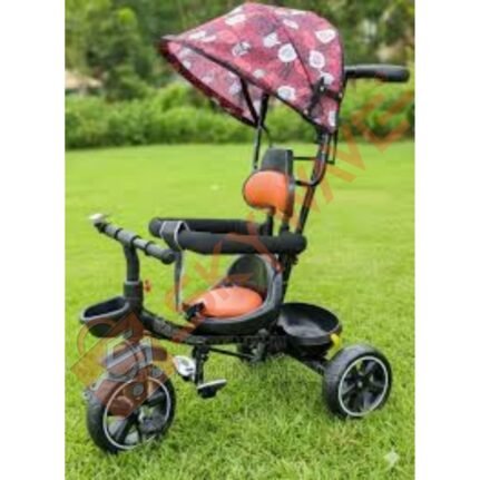 Kids' push tricycles