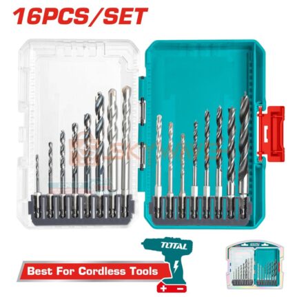 Total 16 Pcs drill bits set TACSDL11606