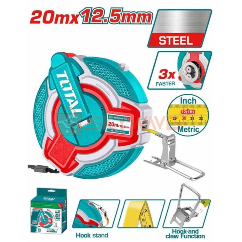 Total Steel measuring tape TMT08206