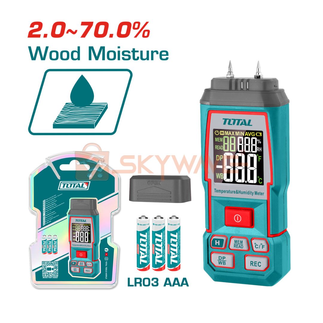 Total Wood moisture meter TETWM031 Total Wood moisture meter TETWM031