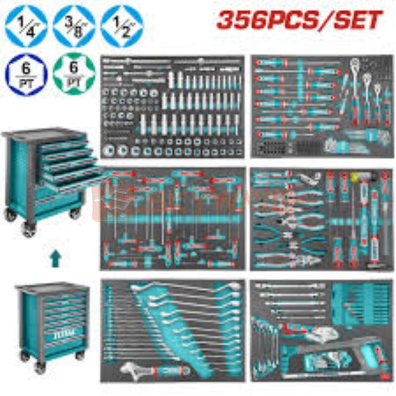 Total 356 Pcs tool chest set THPTCS73561