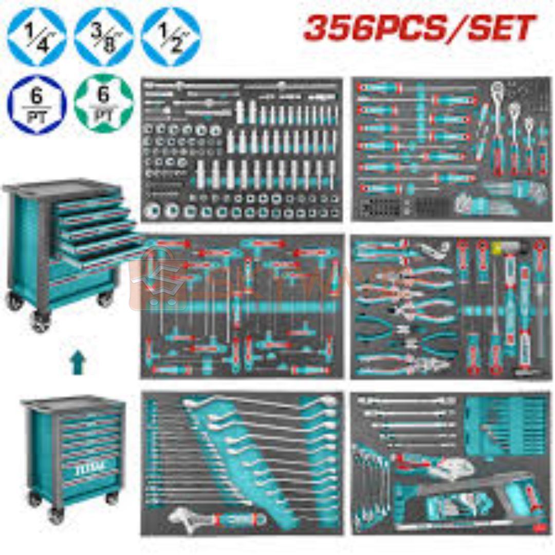 Total 356 Pcs tool chest set THPTCS73561 Total 356 Pcs tool chest set THPTCS73561