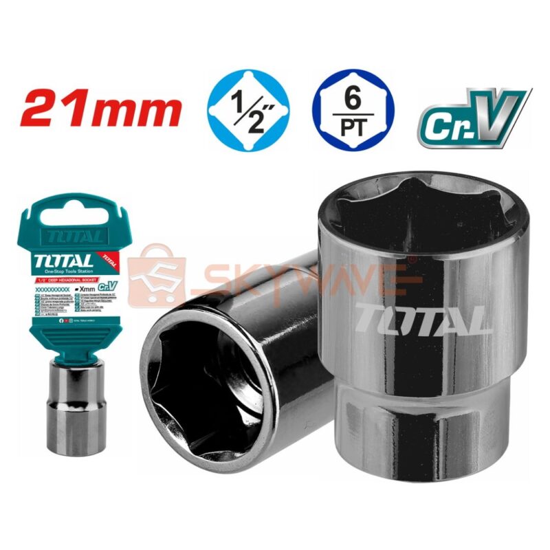 Total 1/2" Hexagonal socket THTST12211