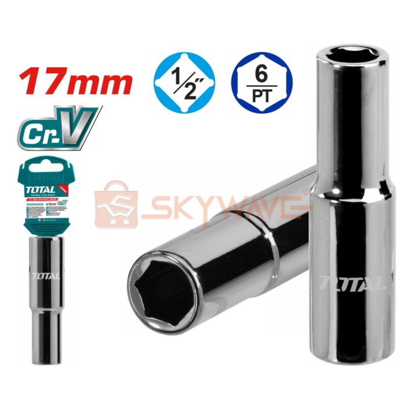 Total 1/2" Deep hexagonal socket THTST12173L
