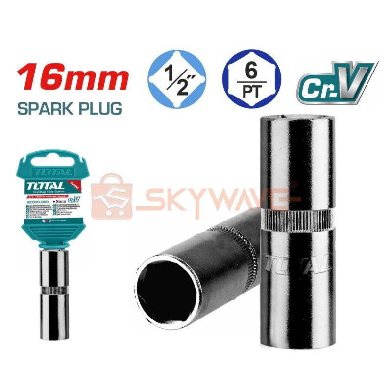 Total 1/2" Spark plug socket THSPS12166
